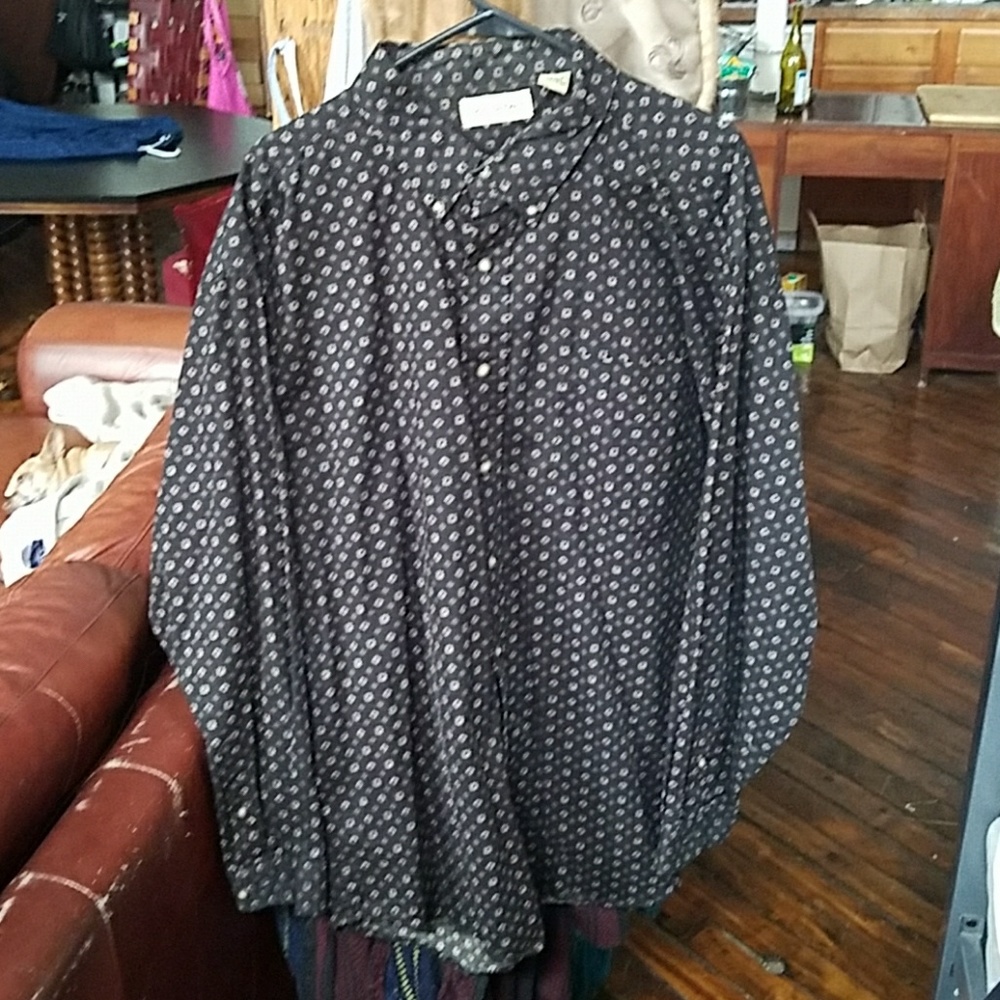 Dotted button down